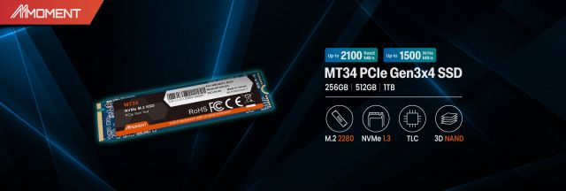 内蔵型SSD MMOMENT MT34 1TB NVMe M.2 2280 PCIe Gen3 Amazon.com: MMOMENT MT34 1TB SSD PCIe Gen3 NVMe M.2 2280 Internal