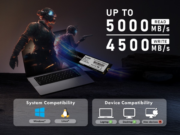 XE400 PCIe Gen4 x4 M.2 2280 SSD-Moment Semiconductor, Inc.