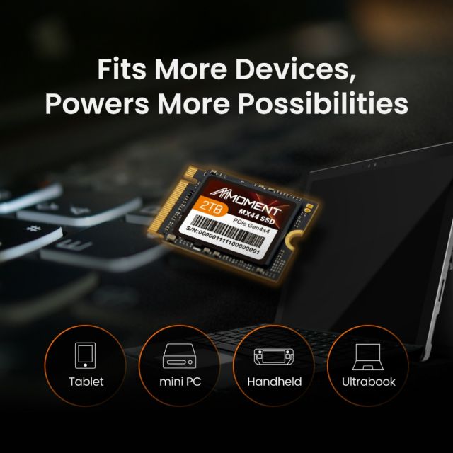 M.2 SATA SSD まとめ売り 22枚セット MX44 PCIe Gen4 x4 M.2 2230 SSD-Moment Semiconductor, Inc.